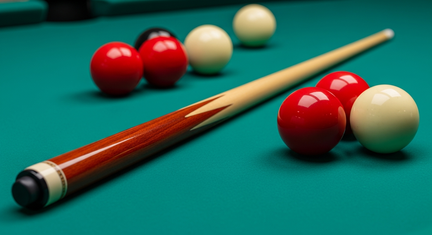 Entretien d'une table de billard avec brosse spécialisée